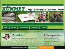 Tablet Screenshot of kuemmet.de